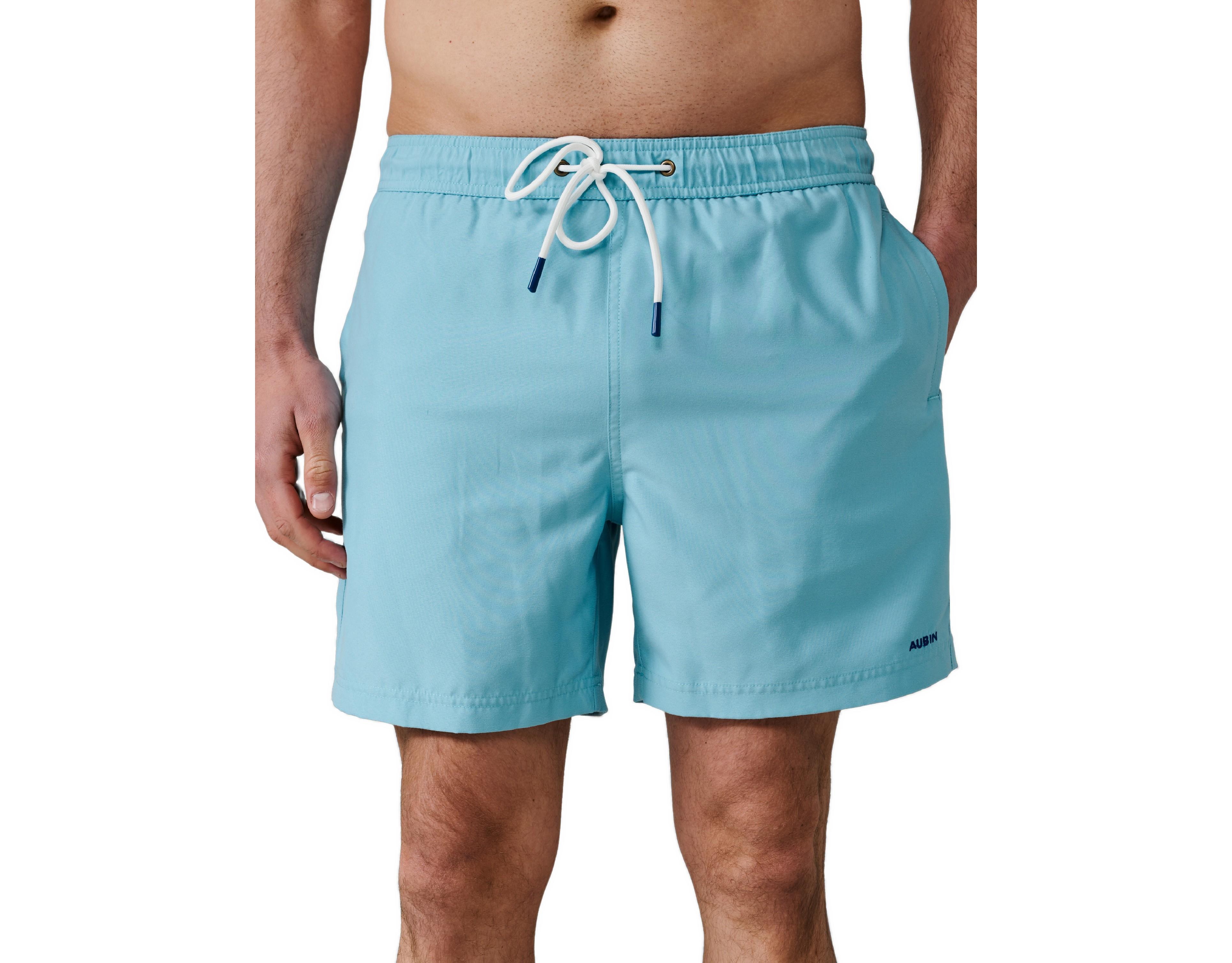Aubin Men's Bardney Embroidered Logo Swim Shorts