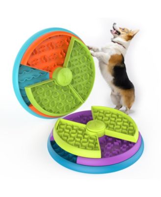 3 Level Interactive Slow Feeder Dog Bowl Puzzle Toy For Pets
