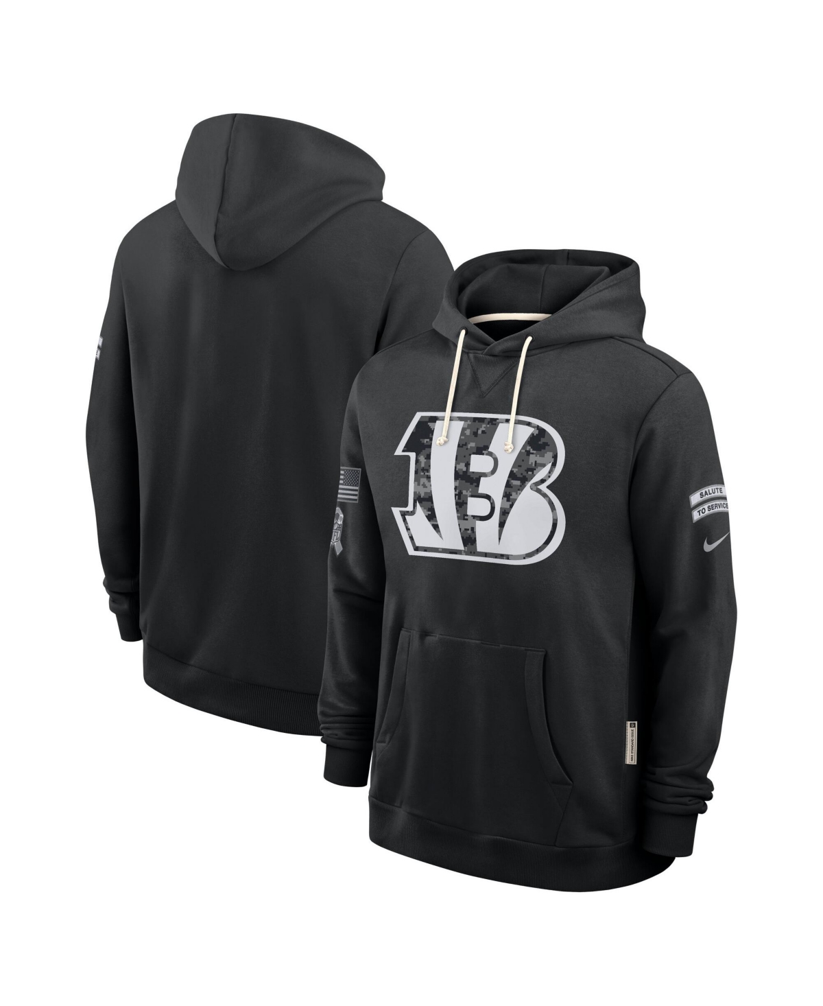 Nike Men's Black Cincinnati Bengals Sideline Pullover Hoodie