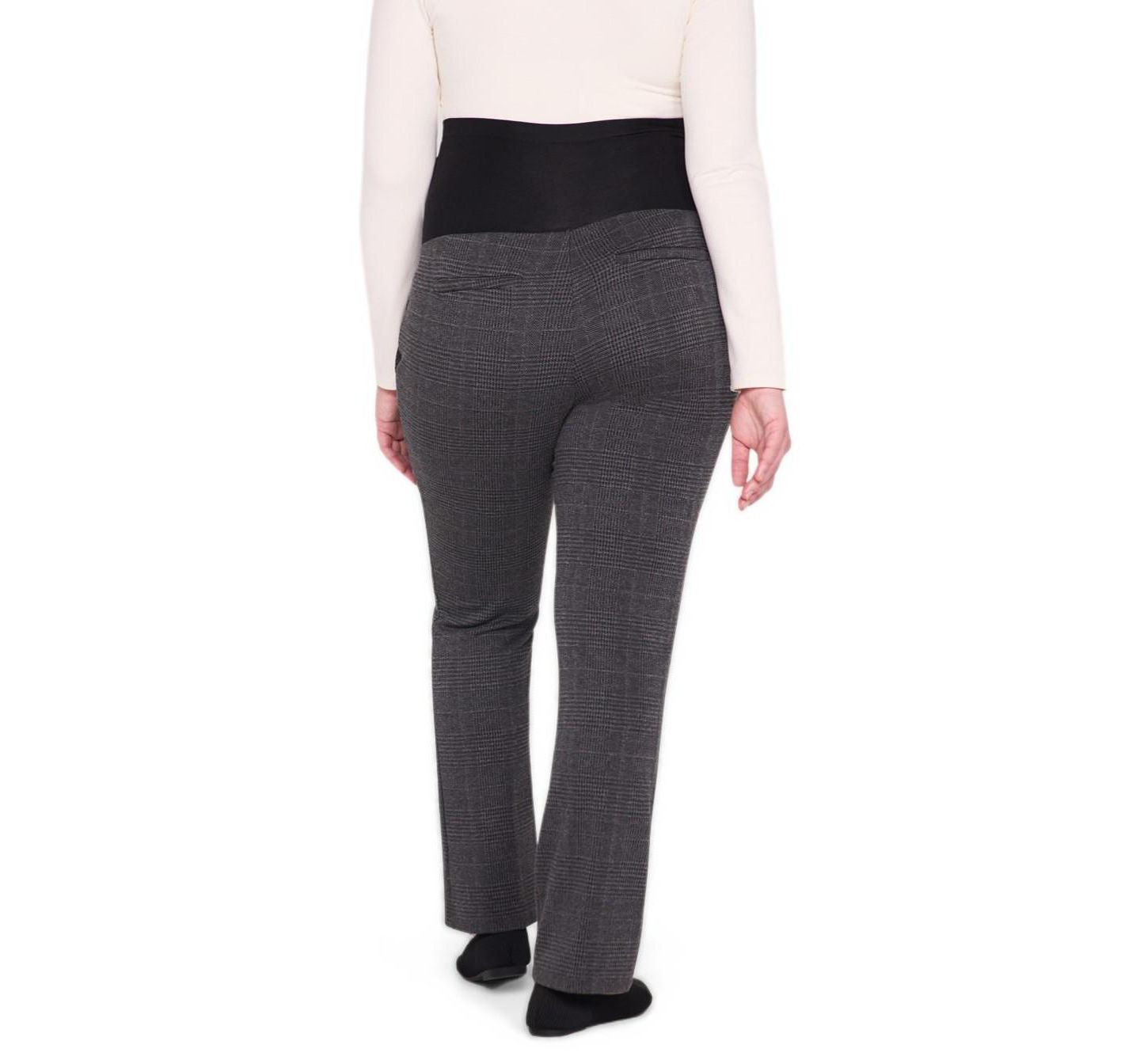 Женские зауженные брюки для беременных Motherhood Maternity Mia Secret Fit, цвет: Серый клетчатый — фото 2