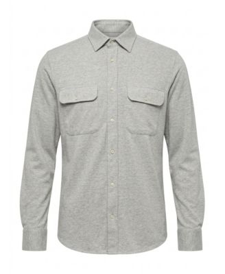 Men's Classic-Fit Long-Sleeve Knit Shirt