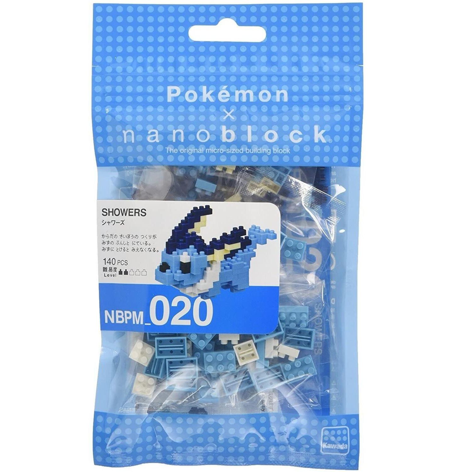 Конструктор Bandai Nanoblock Pokemon Vaporeon, цвет: Разноцветный — фото 2