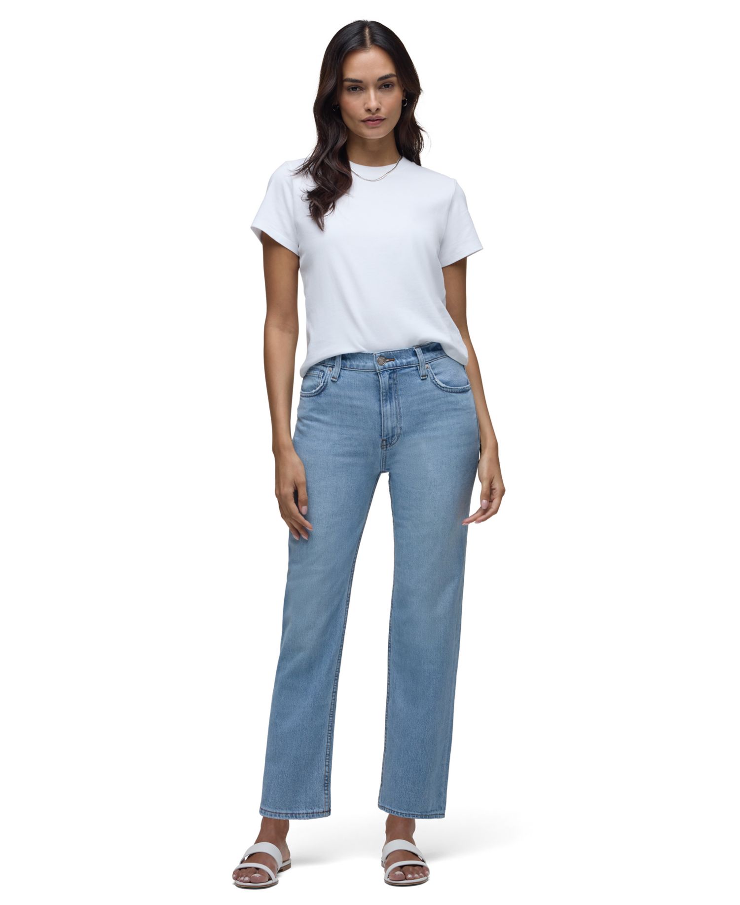 Women's Remi High-Rise Light-Wash Straight-Leg Jeans