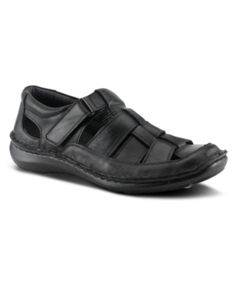 Мужские сандалии Spring Step Aspeno Closed-Toe Leather, цвет: Чёрный