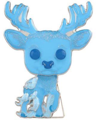 Pop! Pins Patronus Harry Potter Glow-in-the-Dark Pin With Built-in Stand, 1.78", 1-Piece, Ages 6+