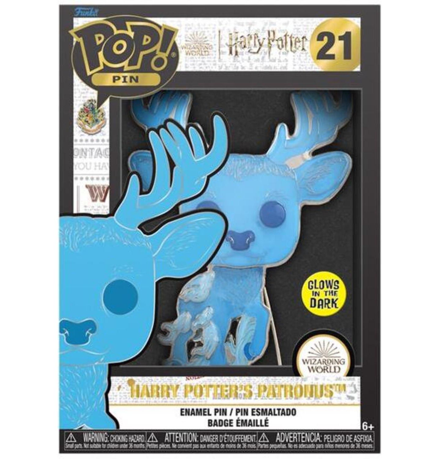 Значок Funko Pop! Pins Patronus Harry Potter, светится в темноте, с подставкой, 1.78, цвет: Open Miscellaneous — фото 3