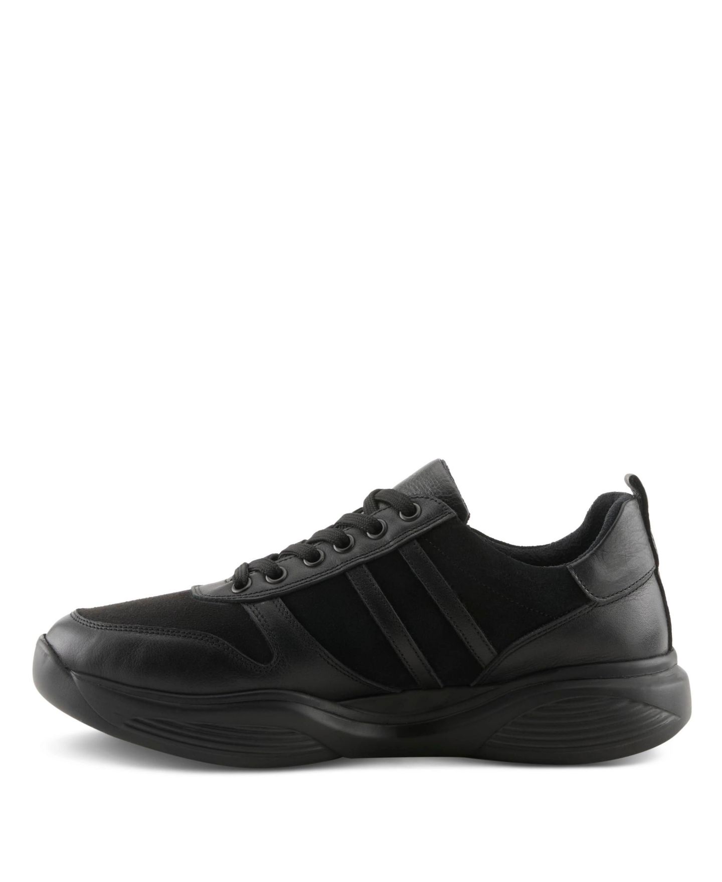 Мужские кроссовки Spring Step Melvin Low-Top Suede, цвет: Чёрный разноцветный — фото 3