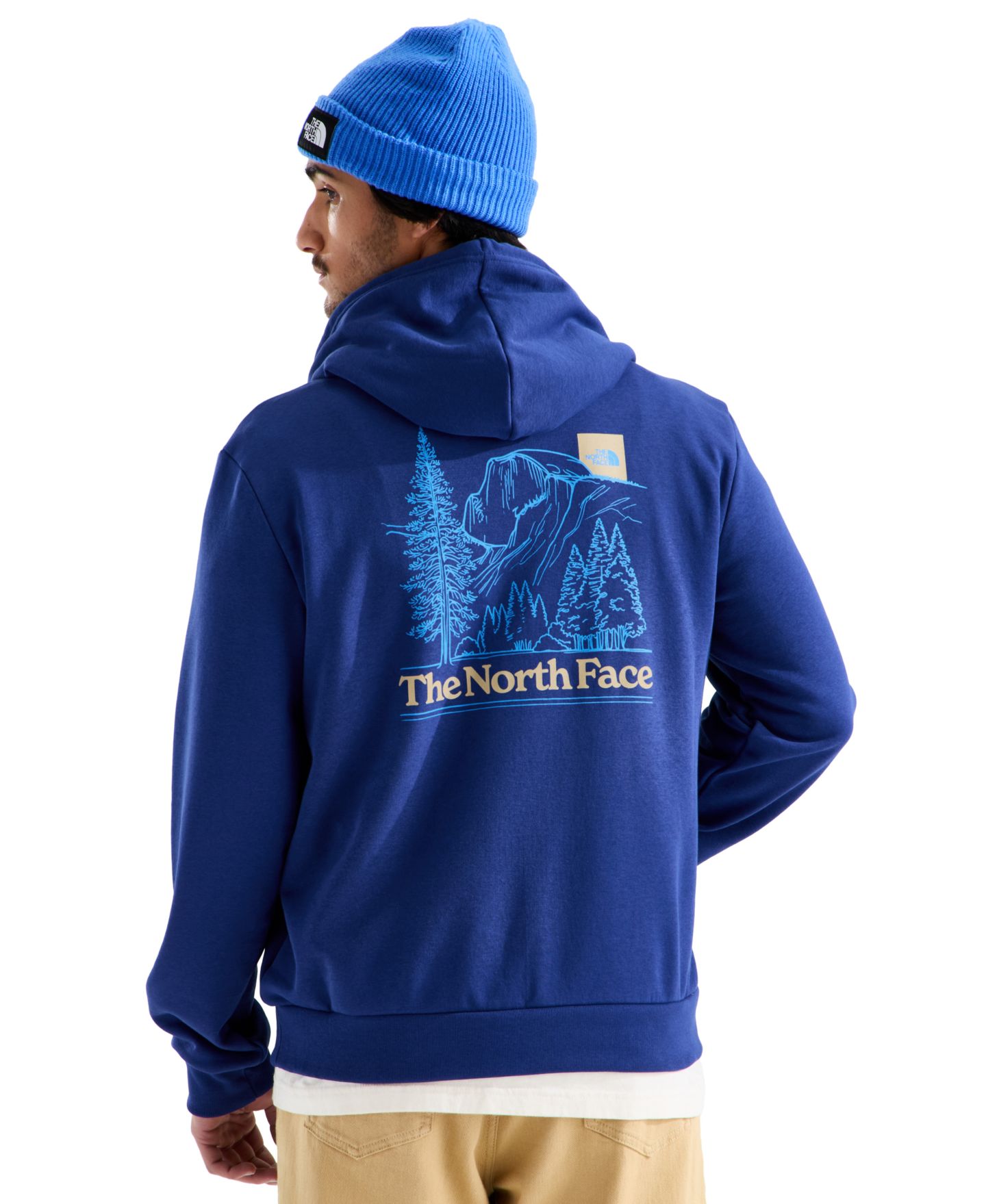 Мужское худи The North Face Evolution Monte Graphic, цвет: Насыщенный синий — фото 1