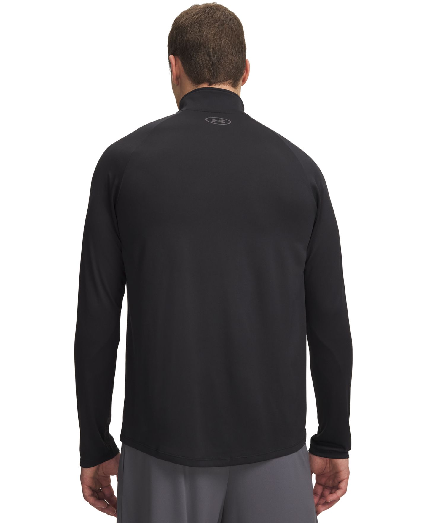 Мужская толстовка Under Armour UA Tech Half-Zip Pullover, цвет: Чёрный — фото 3