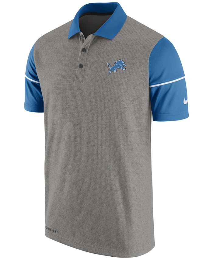 Nike Men's Detroit Lions Sideline Polo Shirt - Macy's