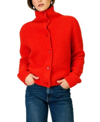 Women's Rocha Funnel-Neck Loose-Fit Cardigan Sweater