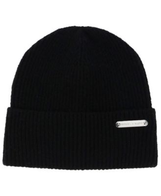 Rib Knit Fold-Over Cuff Stretch Fit Beanie