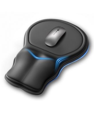 Ergonomic Extended Memory-Foam Mouse Pad for Most Desk Surfaces