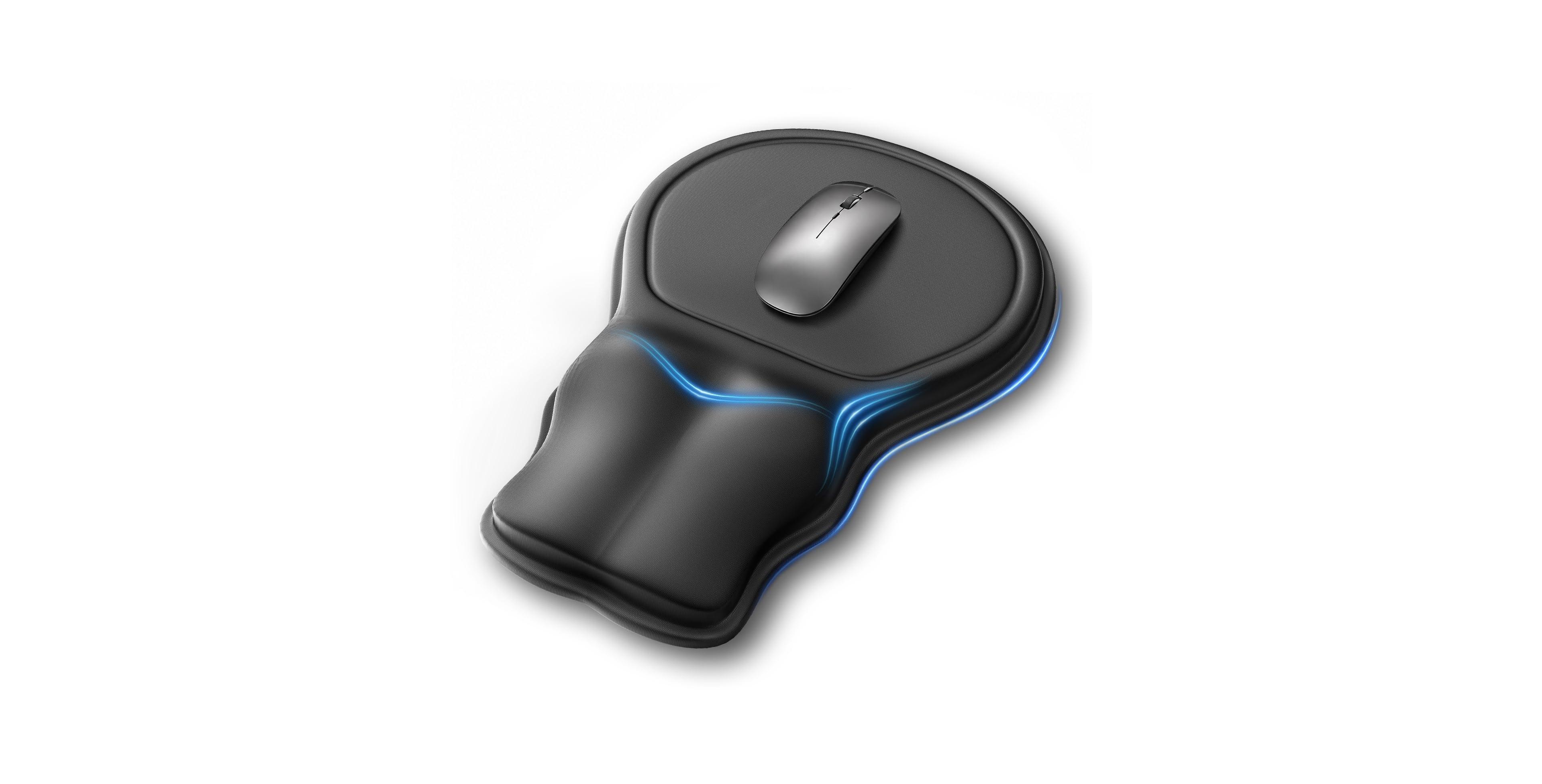 Lofree Ergonomic Extended Memory-Foam Mouse Pad for Most Desk Surfaces