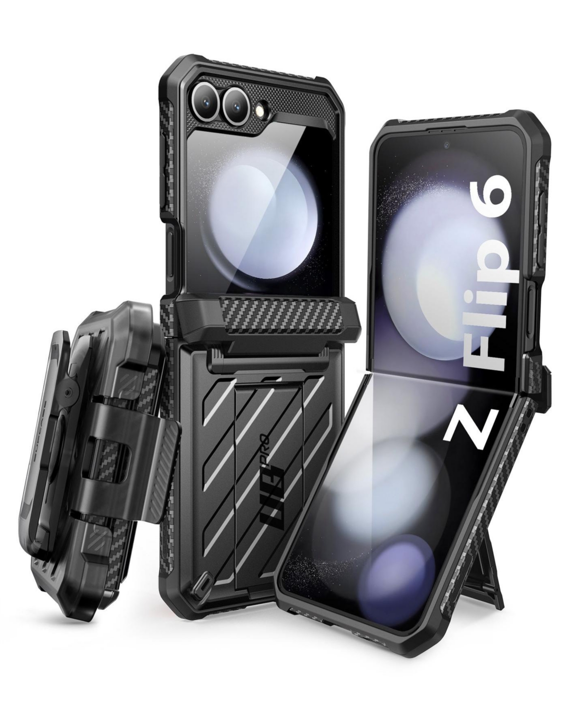 Supcase Galaxy Z Flip6 Unicorn Beetle Pro Rugged Case with Belt Clip for Galaxy Z Flip6