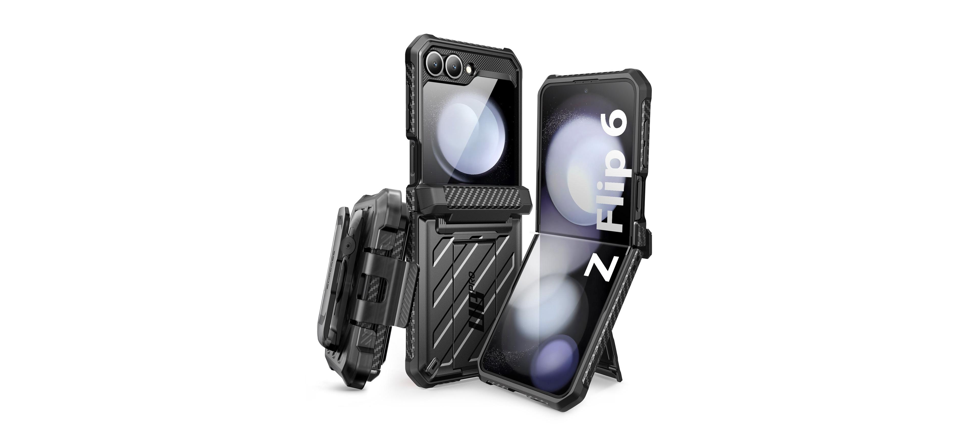 Supcase Galaxy Z Flip6 Unicorn Beetle Pro Rugged Case with Belt Clip for Galaxy Z Flip6