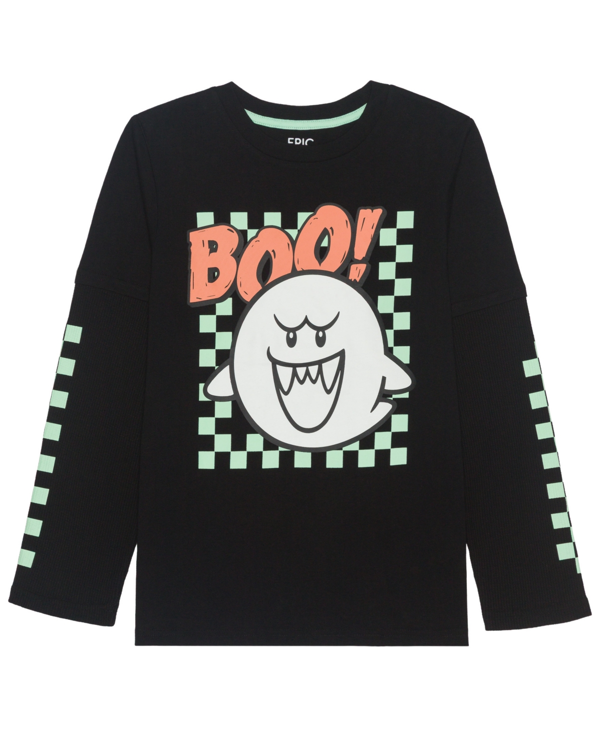 Epic Threads Boys' 5-20 Boo Super Mario Long-Sleeve Crewneck T-Shirt, Macy's Exclusive