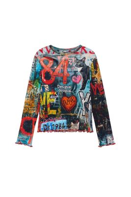 Baby Girls's (3-14) Printed Long Sleeve T-shirt