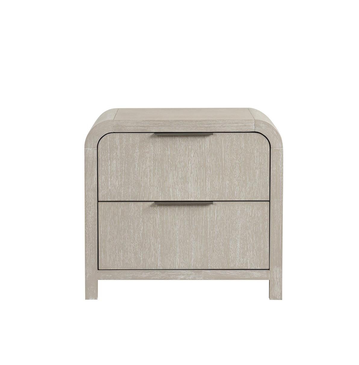 Roundhill Furniture Tavari Contemporary 2-Drawer Wood Nightstand