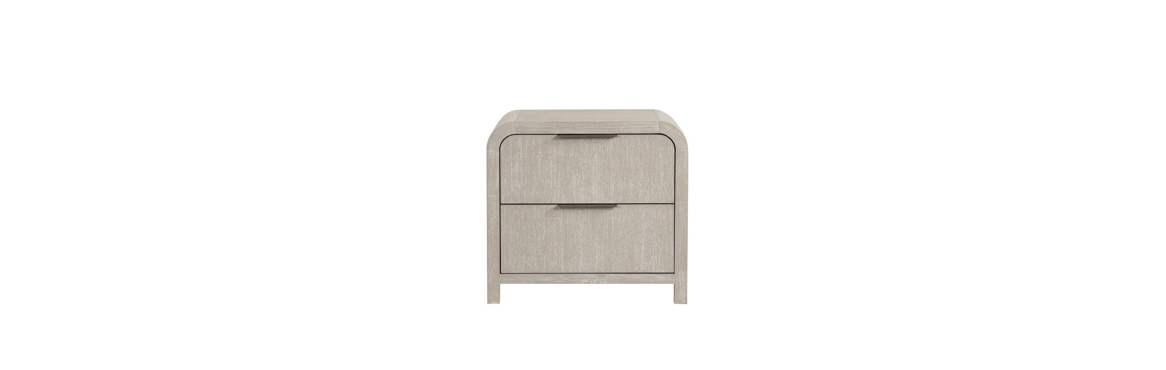 Roundhill Furniture Tavari Contemporary 2-Drawer Wood Nightstand