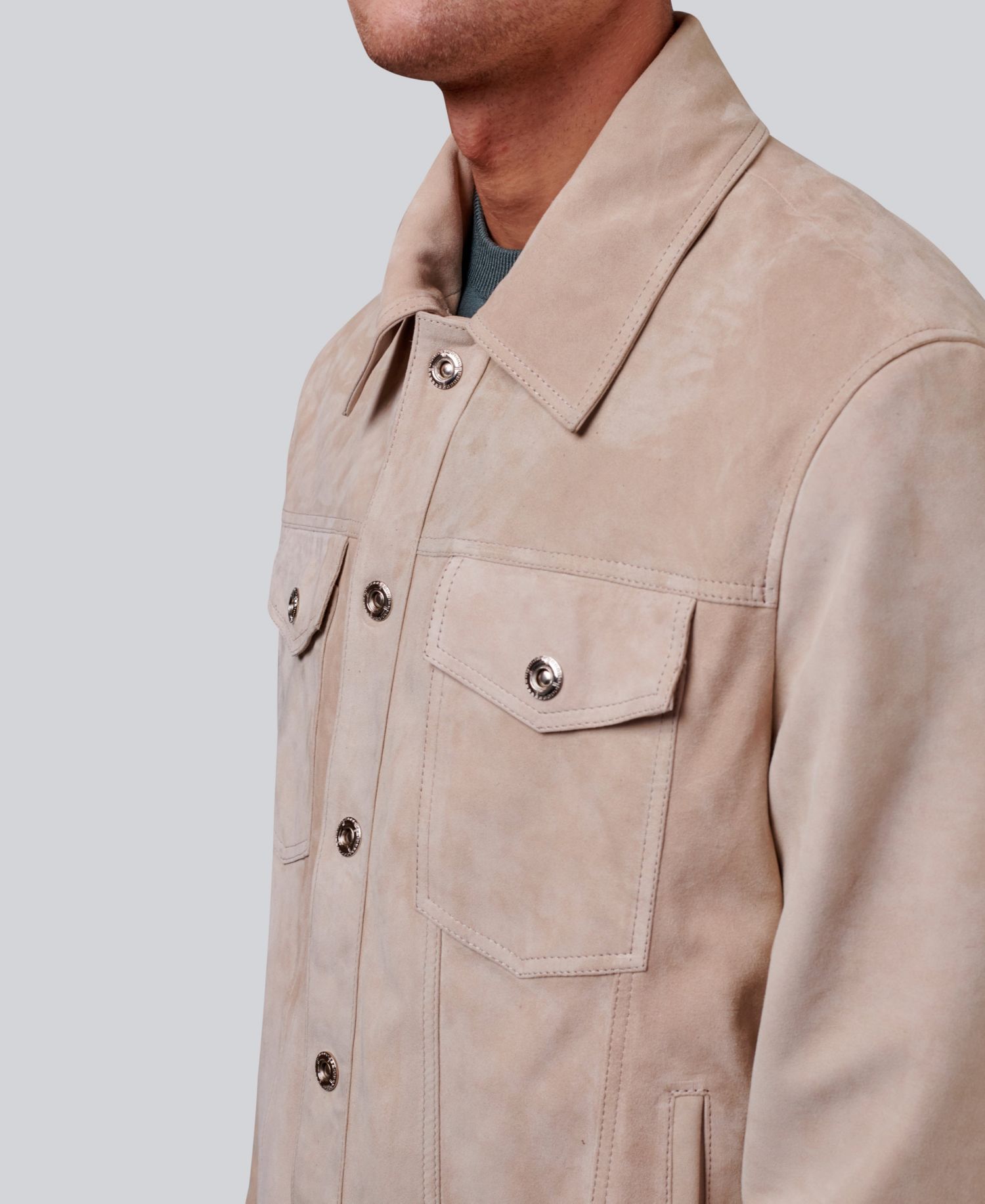 Men's Enzo Suede Shirt Jacket
