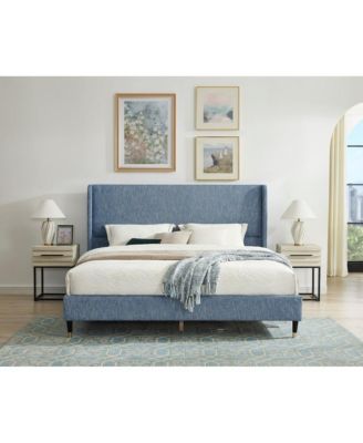 Rozitta Upholstered Wingback Platform Bed