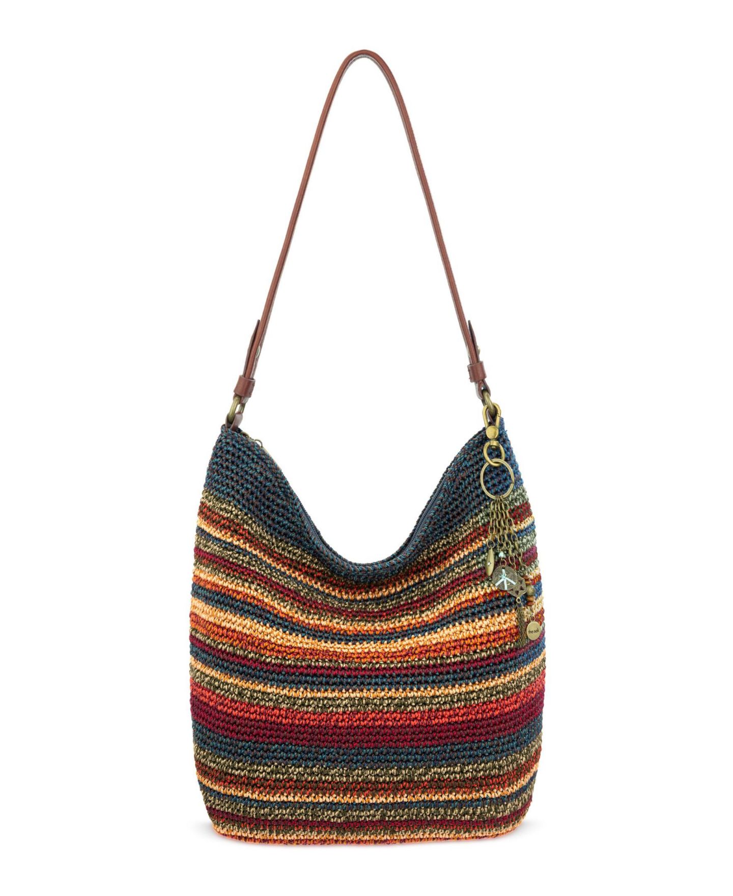 Женская сумка The Sak Sequoia Crochet Large Hobo, цвет: Полосатый — фото 8