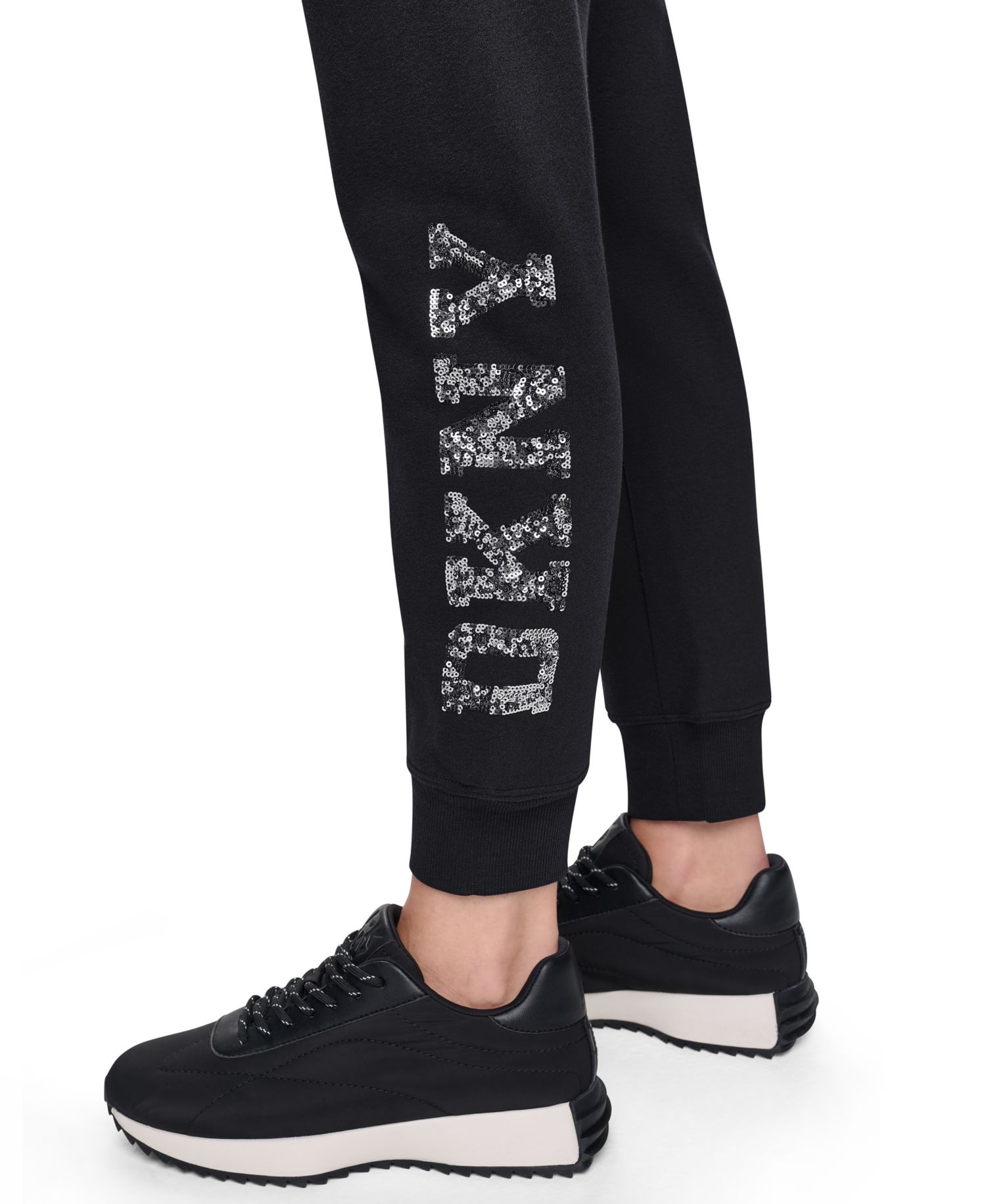 Women's Sequin Mid-Rise Joggers
