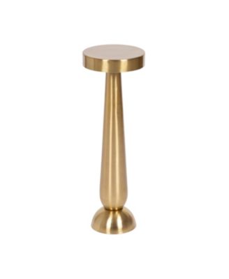 Saxena Metal Drink Table Metal Martini Table with Pedestal Design for Use as Small Indoor Plant Stand or Living Room Accent