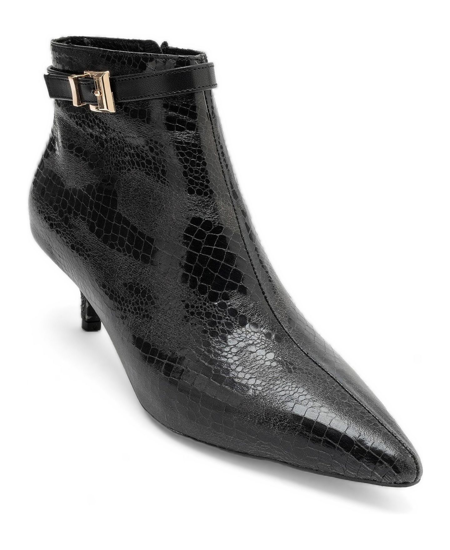 Женские ботинки Prologue Shoes Juxon на низком каблуке, цвет: Чёрный — фото 1