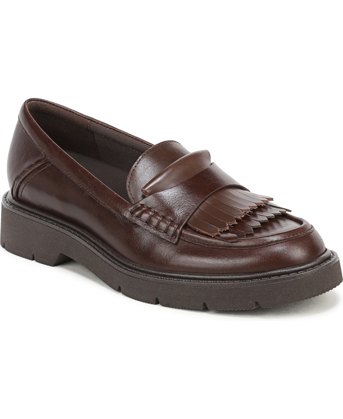 27 Edit Naturalizer Tate Lug-sole Round Toe Loafers In Brown