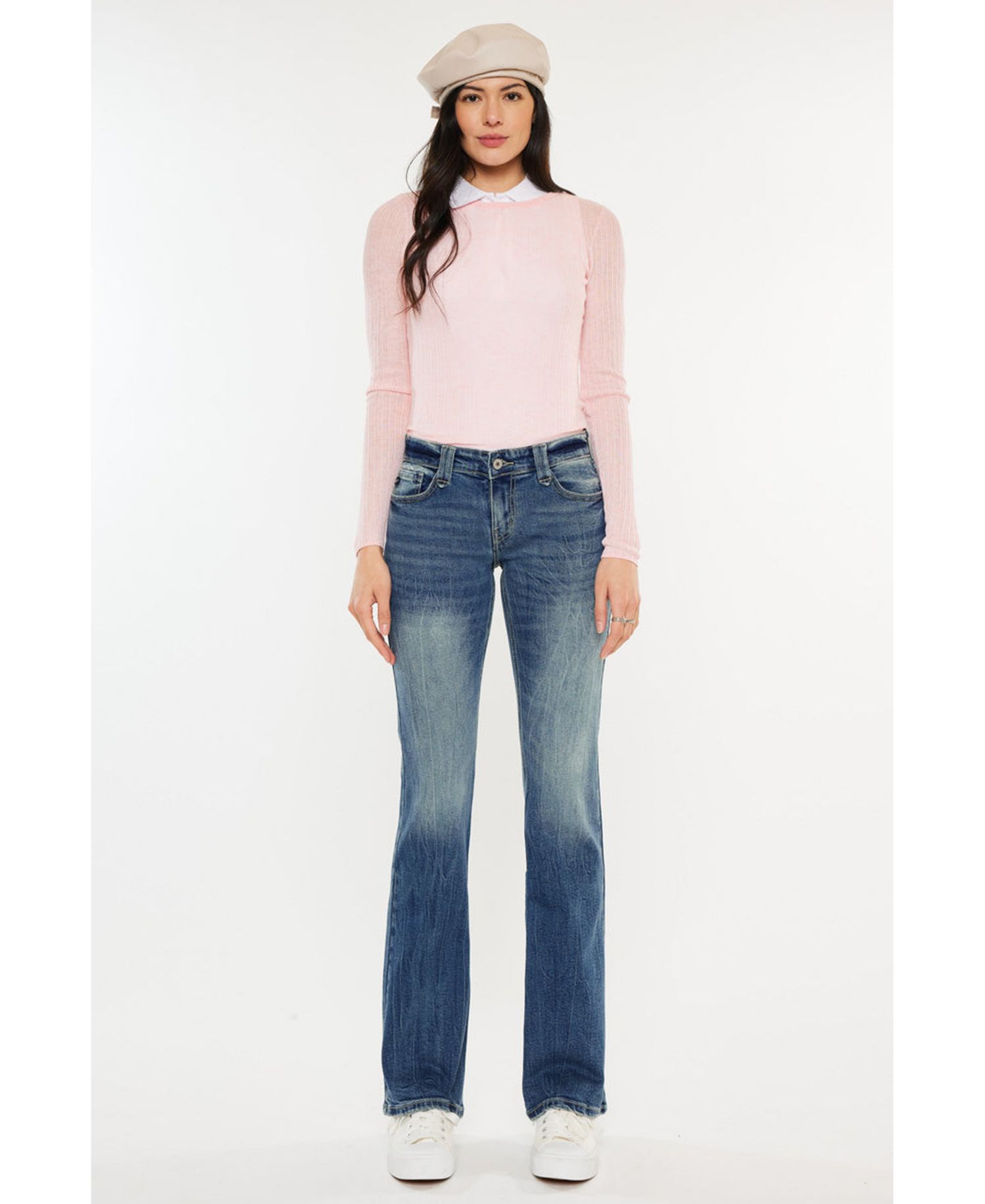 Juniors' Jewel Low-Rise Bootcut Jeans