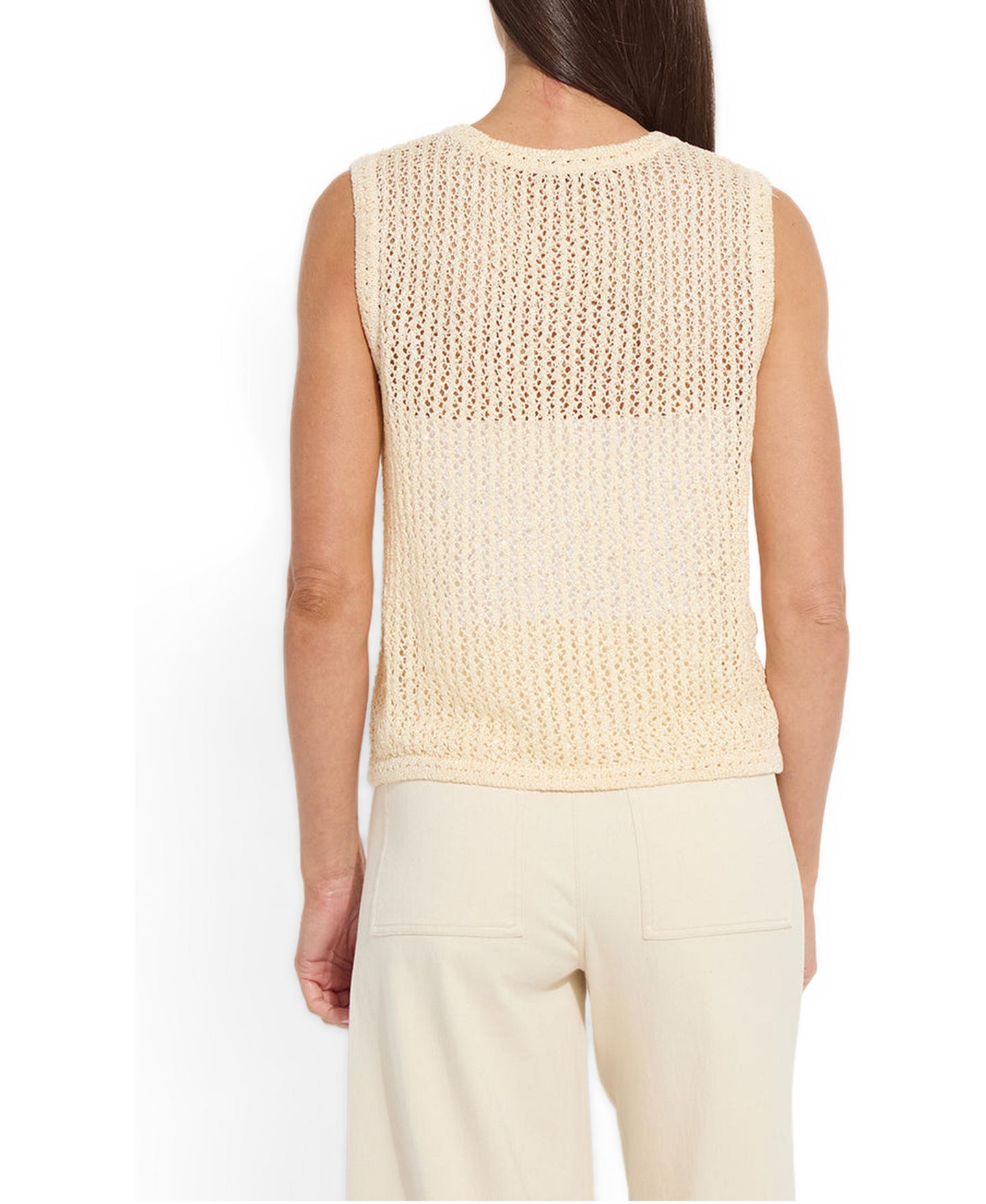 Женский топ LYSSE Avery Sequined Crocheted, цвет: Coco Sequins — фото 4