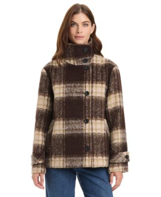 Women's Wool-Blend Short Coat