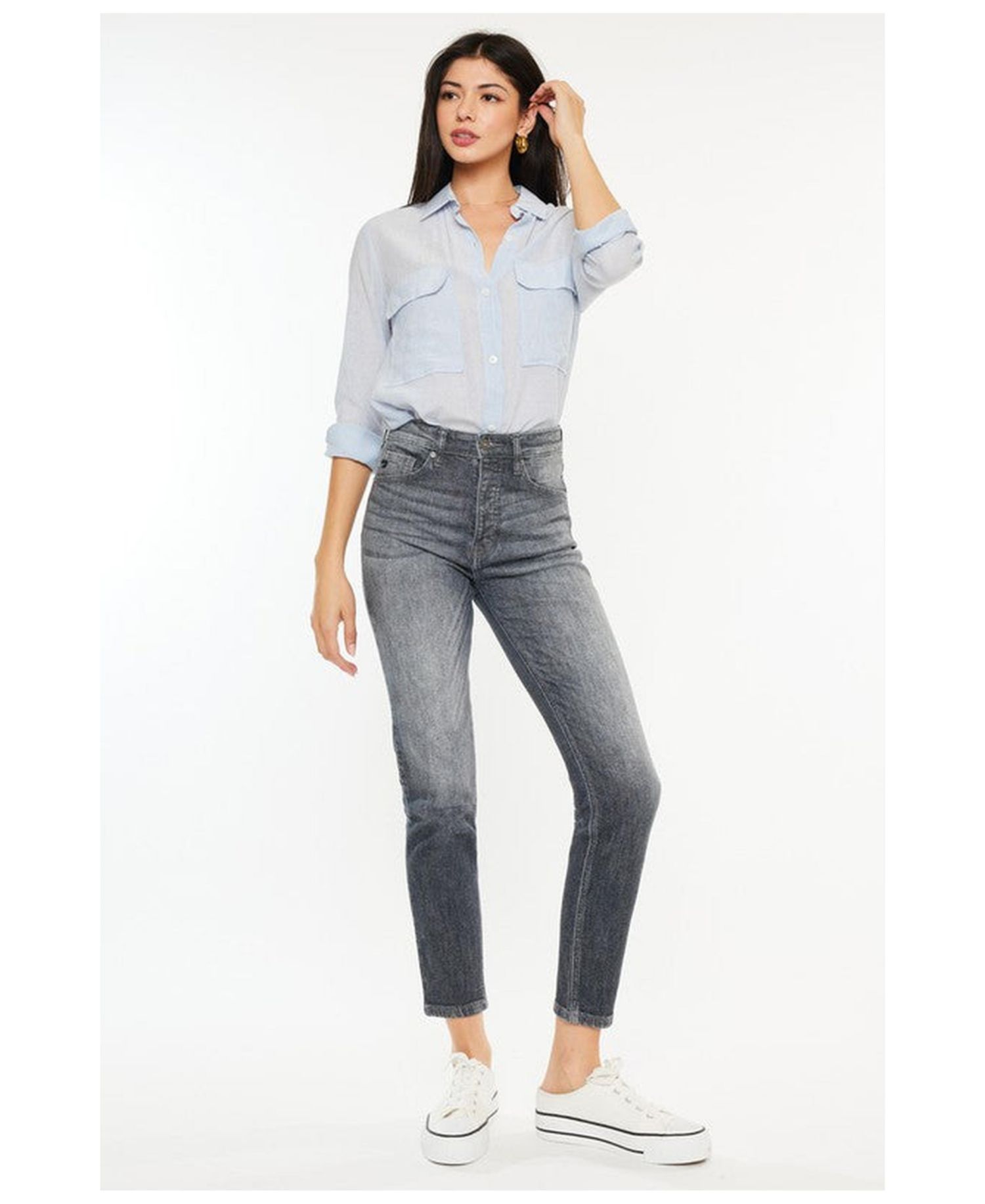 Women's Taryn High-Rise Cigarette Stretch Jeans