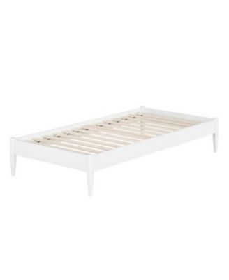 Solid Wood Style Platform Bed Frame with Sturdy Base for Bedroom