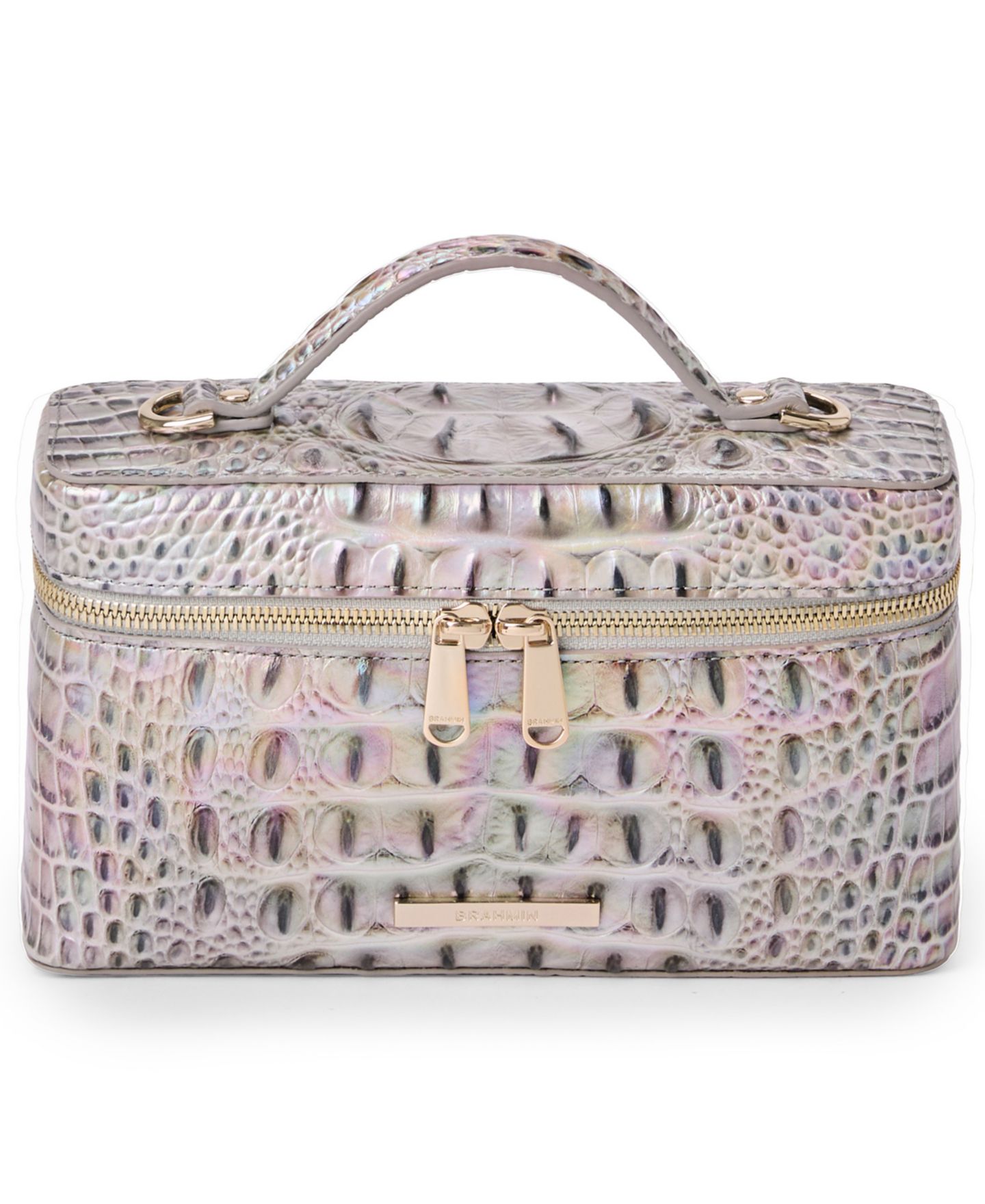 Женская сумка Brahmin Charlene Melbourne Small Leather Crossbody, цвет: Шёлковый туманный — фото 5