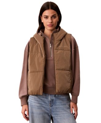 Women's Icon Sport Shine Puffer Hooded Vest