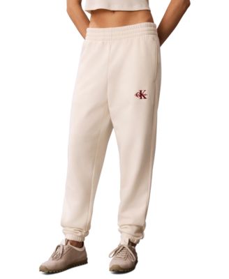 Women's Brushed French Terry Monologo Mid-Rise Joggers
