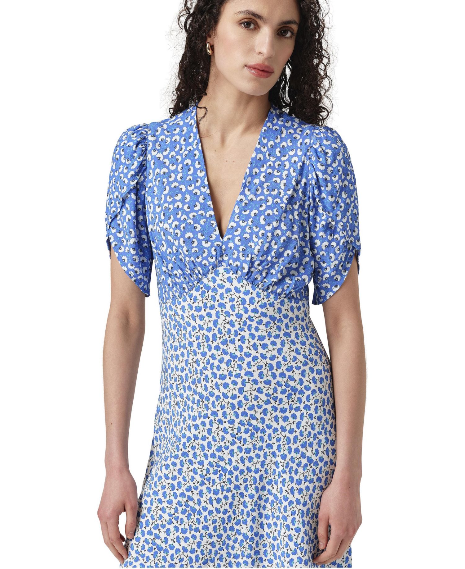 Women's Faye Floral Empire-Waist Midi Dress