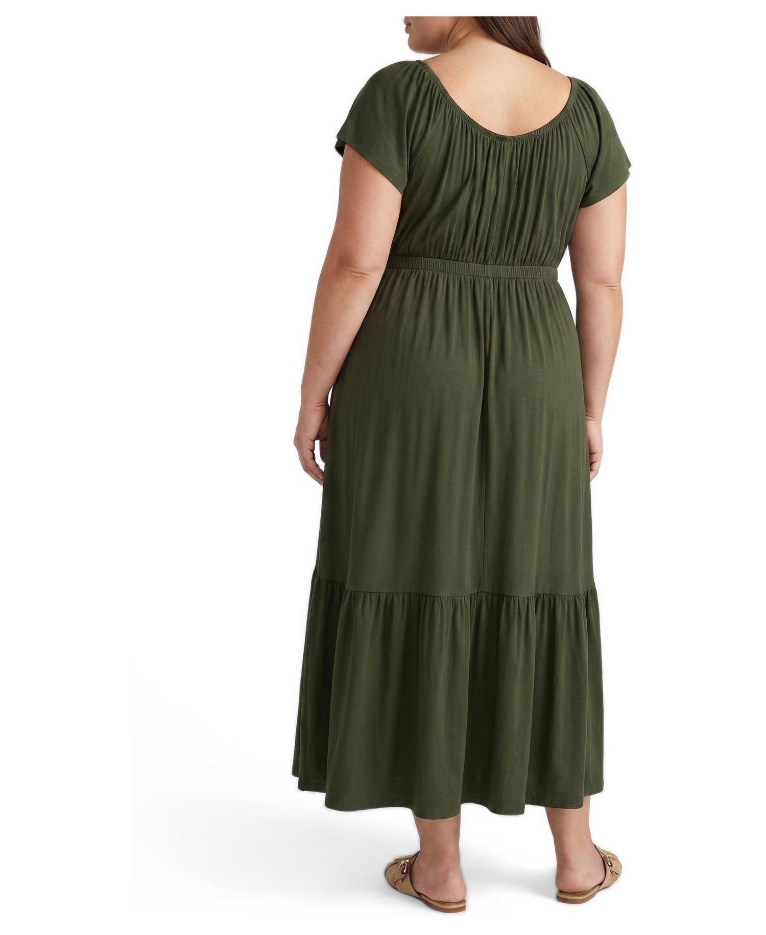 Plus Size Kahlo Liquid Jersey Dress