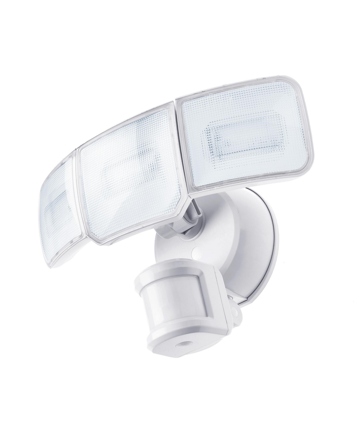 Home Zone Living Secure 3500-Lumen Smart Led Flood Light, 3 Heads, Motion Sensor and Adjustable Color Temperature