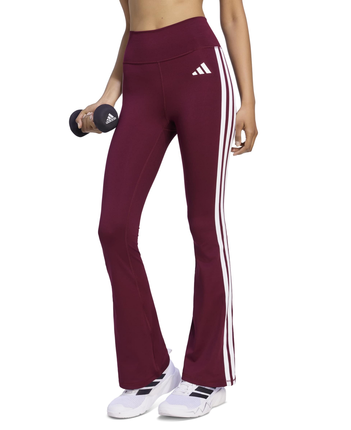 adidas Optime Essentials Workout 3-Stripes Flared Leggings
