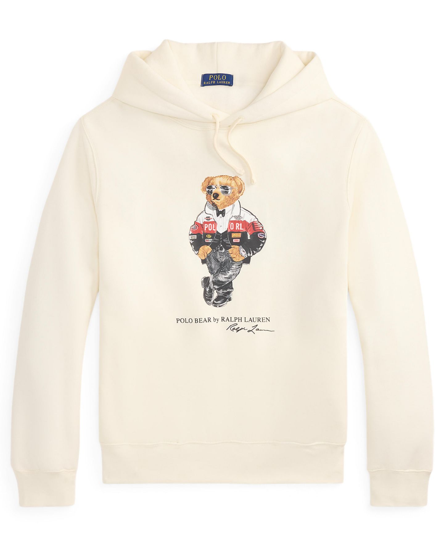 Мужское худи Polo Ralph Lauren Polo Bear Long-Sleeve Graphic, цвет: Кремовый — фото 5