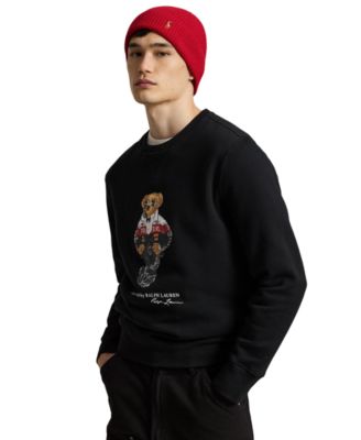 Men's Polo Bear Crewneck Graphic Sweatshirt