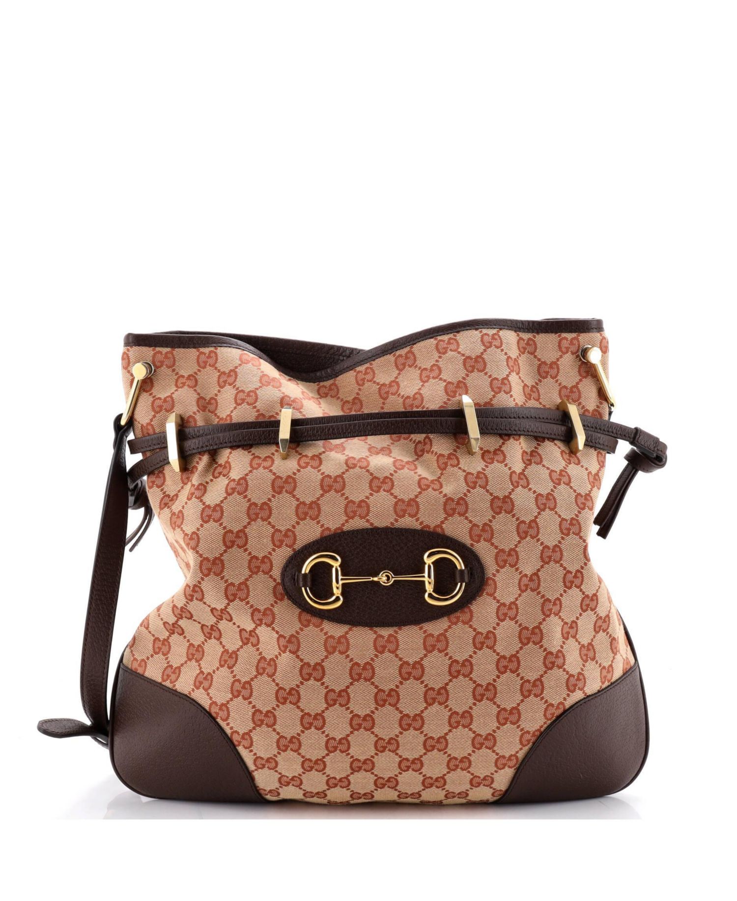 Large Horsebit 1955 Messenger Bag GG Canvas