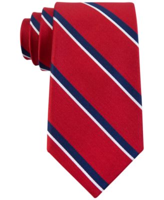 Tommy Hilfiger - Men's Red Group Stripes Tie