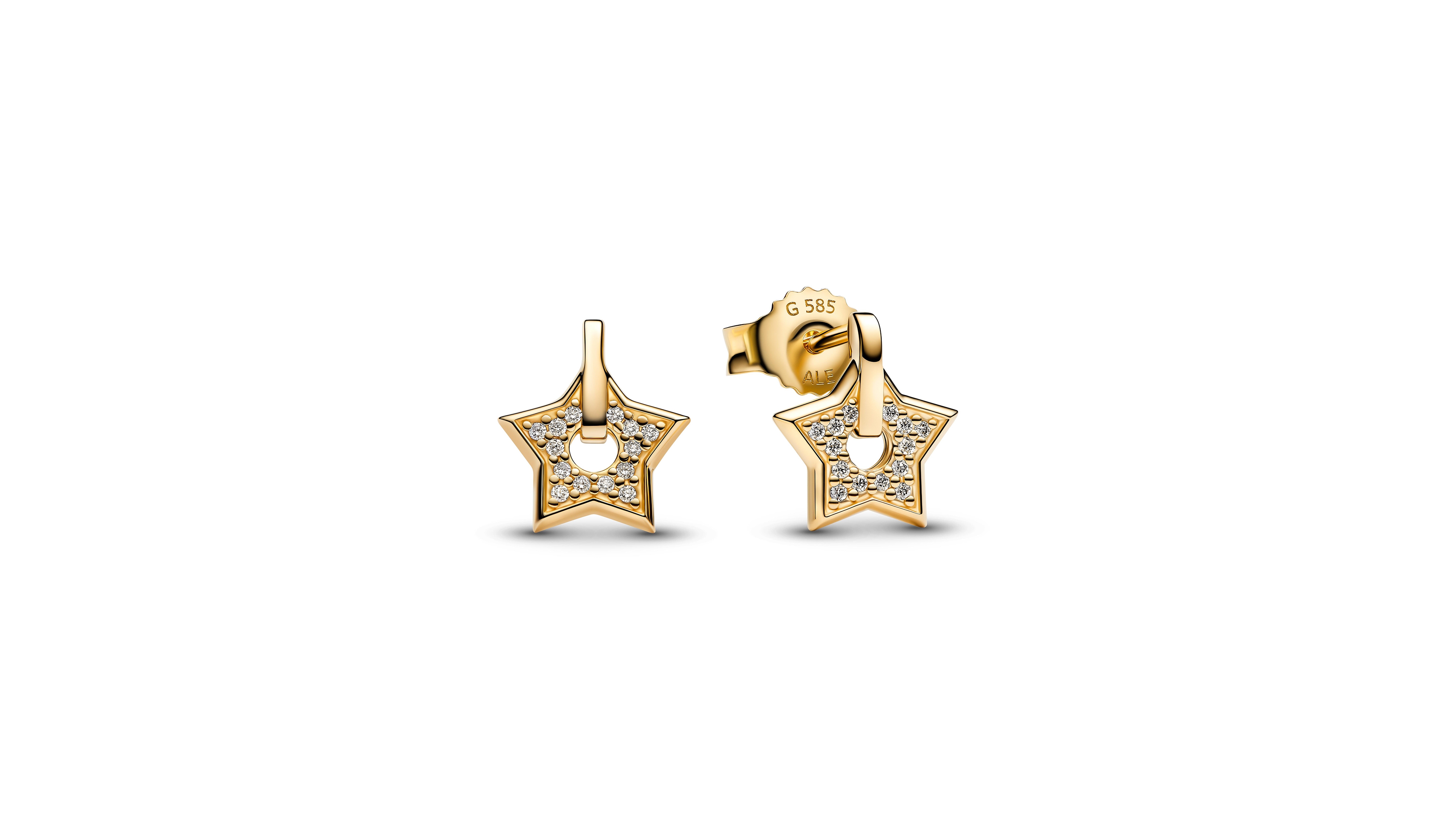 Pandora Talisman Lab-Grown Diamond Star Stud Earrings (0.06 ct. t.w.) in 14k Gold