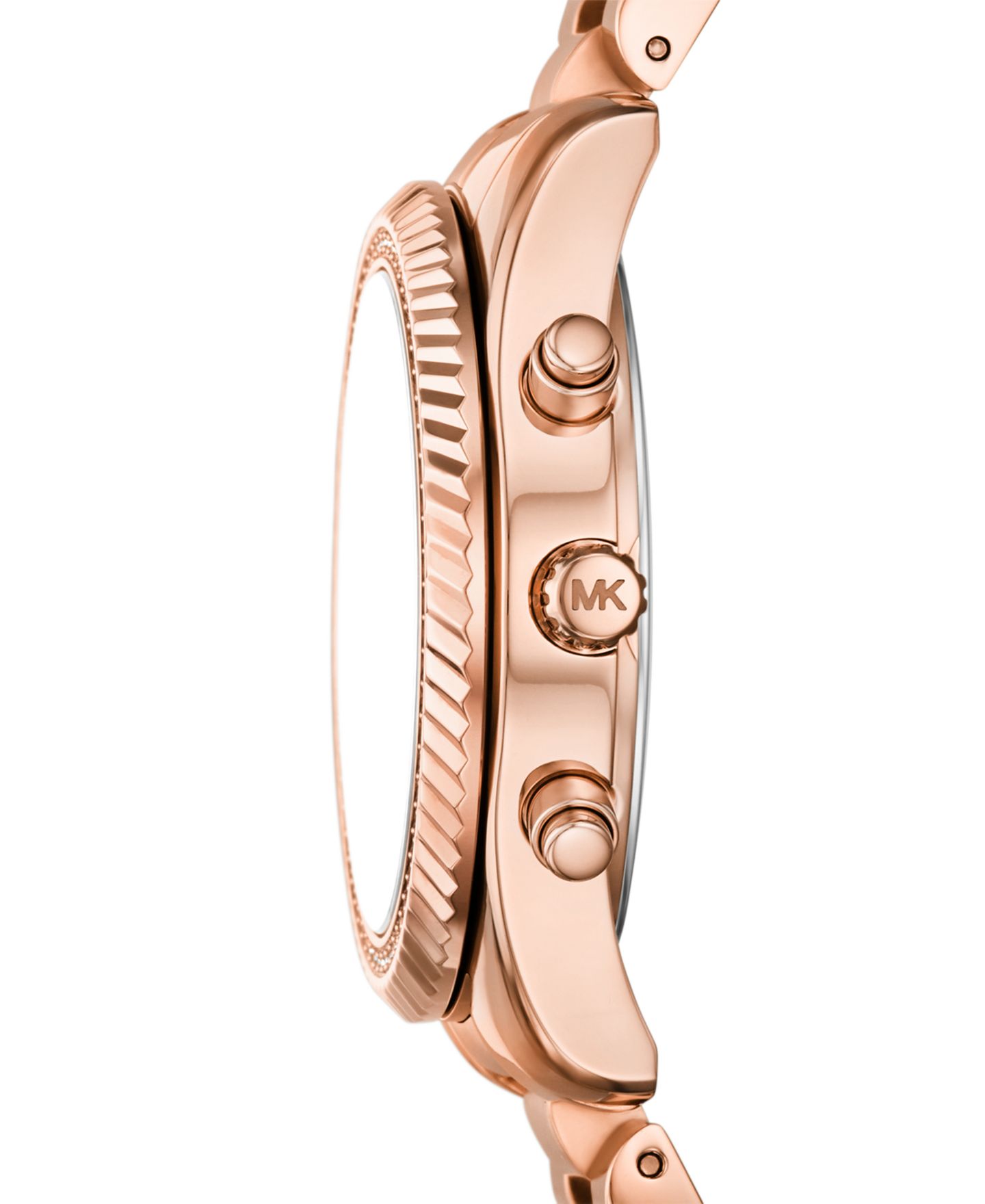 Женские часы Michael Kors Quartz Chronograph Rose Gold-Tone Stainless Steel Bracelet Watch 36mm — фото 2