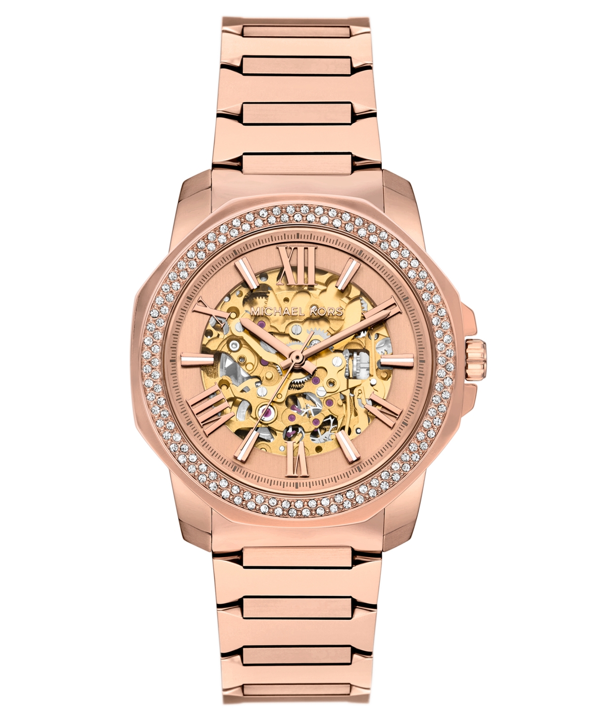 Michael Michael Kors Women's Automatic Luxury Rose Gold Stainless Steel Bracelet Watch 39mm - Rose gold